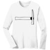 1-DAY RUSH NO MINIMUM Ladies Long Sleeve Crew Neck T-Shirt Thumbnail