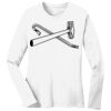 1-DAY RUSH NO MINIMUM Ladies Long Sleeve Crew Neck T-Shirt Thumbnail