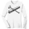 1-DAY RUSH NO MINIMUM Ladies Long Sleeve Crew Neck T-Shirt Thumbnail