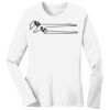 1-DAY RUSH NO MINIMUM Ladies Long Sleeve Crew Neck T-Shirt Thumbnail