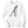 1-DAY RUSH NO MINIMUM Ladies Long Sleeve Crew Neck T-Shirt Thumbnail
