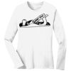 1-DAY RUSH NO MINIMUM Ladies Long Sleeve Crew Neck T-Shirt Thumbnail