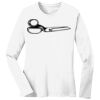 1-DAY RUSH NO MINIMUM Ladies Long Sleeve Crew Neck T-Shirt Thumbnail