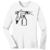 1-DAY RUSH NO MINIMUM Ladies Long Sleeve Crew Neck T-Shirt Thumbnail