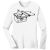 1-DAY RUSH NO MINIMUM Ladies Long Sleeve Crew Neck T-Shirt Thumbnail