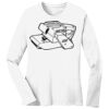 1-DAY RUSH NO MINIMUM Ladies Long Sleeve Crew Neck T-Shirt Thumbnail
