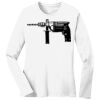 1-DAY RUSH NO MINIMUM Ladies Long Sleeve Crew Neck T-Shirt Thumbnail