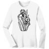 1-DAY RUSH NO MINIMUM Ladies Long Sleeve Crew Neck T-Shirt Thumbnail