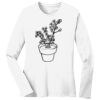 1-DAY RUSH NO MINIMUM Ladies Long Sleeve Crew Neck T-Shirt Thumbnail