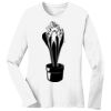 1-DAY RUSH NO MINIMUM Ladies Long Sleeve Crew Neck T-Shirt Thumbnail
