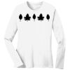 1-DAY RUSH NO MINIMUM Ladies Long Sleeve Crew Neck T-Shirt Thumbnail