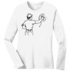 1-DAY RUSH NO MINIMUM Ladies Long Sleeve Crew Neck T-Shirt Thumbnail