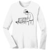 1-DAY RUSH NO MINIMUM Ladies Long Sleeve Crew Neck T-Shirt Thumbnail