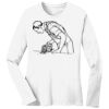1-DAY RUSH NO MINIMUM Ladies Long Sleeve Crew Neck T-Shirt Thumbnail