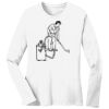 1-DAY RUSH NO MINIMUM Ladies Long Sleeve Crew Neck T-Shirt Thumbnail