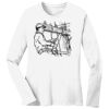 1-DAY RUSH NO MINIMUM Ladies Long Sleeve Crew Neck T-Shirt Thumbnail