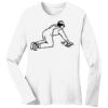 1-DAY RUSH NO MINIMUM Ladies Long Sleeve Crew Neck T-Shirt Thumbnail