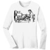 1-DAY RUSH NO MINIMUM Ladies Long Sleeve Crew Neck T-Shirt Thumbnail