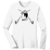 1-DAY RUSH NO MINIMUM Ladies Long Sleeve Crew Neck T-Shirt Thumbnail
