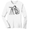 1-DAY RUSH NO MINIMUM Ladies Long Sleeve Crew Neck T-Shirt Thumbnail