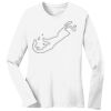1-DAY RUSH NO MINIMUM Ladies Long Sleeve Crew Neck T-Shirt Thumbnail