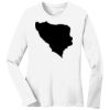 1-DAY RUSH NO MINIMUM Ladies Long Sleeve Crew Neck T-Shirt Thumbnail
