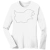 1-DAY RUSH NO MINIMUM Ladies Long Sleeve Crew Neck T-Shirt Thumbnail