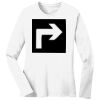 1-DAY RUSH NO MINIMUM Ladies Long Sleeve Crew Neck T-Shirt Thumbnail
