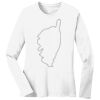 1-DAY RUSH NO MINIMUM Ladies Long Sleeve Crew Neck T-Shirt Thumbnail