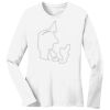 1-DAY RUSH NO MINIMUM Ladies Long Sleeve Crew Neck T-Shirt Thumbnail