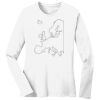 1-DAY RUSH NO MINIMUM Ladies Long Sleeve Crew Neck T-Shirt Thumbnail