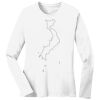 1-DAY RUSH NO MINIMUM Ladies Long Sleeve Crew Neck T-Shirt Thumbnail