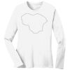 1-DAY RUSH NO MINIMUM Ladies Long Sleeve Crew Neck T-Shirt Thumbnail