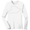 1-DAY RUSH NO MINIMUM Ladies Long Sleeve Crew Neck T-Shirt Thumbnail