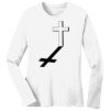 1-DAY RUSH NO MINIMUM Ladies Long Sleeve Crew Neck T-Shirt Thumbnail