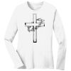 1-DAY RUSH NO MINIMUM Ladies Long Sleeve Crew Neck T-Shirt Thumbnail