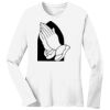 1-DAY RUSH NO MINIMUM Ladies Long Sleeve Crew Neck T-Shirt Thumbnail