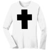 1-DAY RUSH NO MINIMUM Ladies Long Sleeve Crew Neck T-Shirt Thumbnail