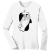 1-DAY RUSH NO MINIMUM Ladies Long Sleeve Crew Neck T-Shirt Thumbnail