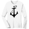 1-DAY RUSH NO MINIMUM Ladies Long Sleeve Crew Neck T-Shirt Thumbnail