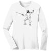 1-DAY RUSH NO MINIMUM Ladies Long Sleeve Crew Neck T-Shirt Thumbnail