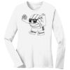 1-DAY RUSH NO MINIMUM Ladies Long Sleeve Crew Neck T-Shirt Thumbnail