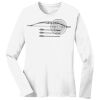 1-DAY RUSH NO MINIMUM Ladies Long Sleeve Crew Neck T-Shirt Thumbnail