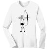 1-DAY RUSH NO MINIMUM Ladies Long Sleeve Crew Neck T-Shirt Thumbnail