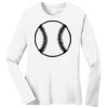 1-DAY RUSH NO MINIMUM Ladies Long Sleeve Crew Neck T-Shirt Thumbnail