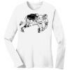 1-DAY RUSH NO MINIMUM Ladies Long Sleeve Crew Neck T-Shirt Thumbnail