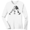 1-DAY RUSH NO MINIMUM Ladies Long Sleeve Crew Neck T-Shirt Thumbnail