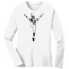 1-DAY RUSH NO MINIMUM Ladies Long Sleeve Crew Neck T-Shirt Thumbnail