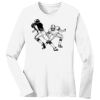 1-DAY RUSH NO MINIMUM Ladies Long Sleeve Crew Neck T-Shirt Thumbnail