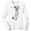 1-DAY RUSH NO MINIMUM Ladies Long Sleeve Crew Neck T-Shirt Thumbnail